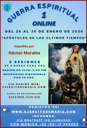 Seminario de Guerra Espiritual 1, del 26 al 30 de enero de 2026.